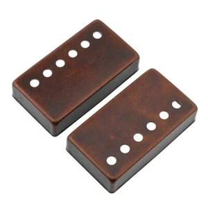2 STCK. E-Gitarre Humbucker Pickup Abdeckung 50 mm/52 mm rot Bronze - Bild 1 von 6
