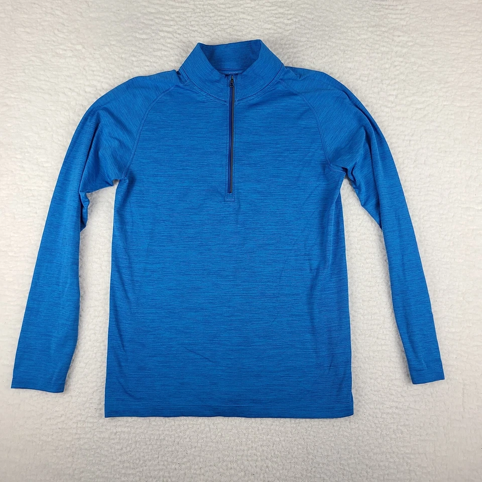 Lululemon Sweater Mens Medium Blue Quarter Zip Performance Sweatshirt - Image 1 of 4