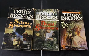 Terry Brooks lot 3 The Tangle Box , Scions Of Shannara , Druid Of Shannara - Picture 1 of 4