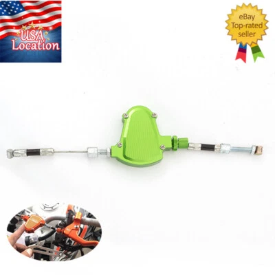 CNC Stunt Embrague Tirar Cable Palanca Sistema Fácil Universal Moto Verde T6061 Foto 1 de 4