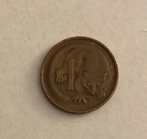 1969 Australia One 1 Cent Bronze Coin Queen Elizabeth II Feathertail Glider - Picture 1 of 3