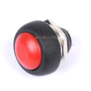 12mm Waterproof Momentary ON/OFF Push Button Mini Round Switch Red - Picture 1 of 1