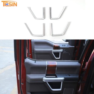 Tiras decorativas para tapicería de panel de puerta interior para Ford F150 2015-2020 plateadas - Imagen 1 de 8