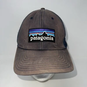 Patagonia Distressed verblasste Druckknopflasche Mütze Netzrücken - Bild 1 von 8