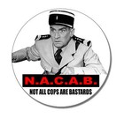 N.A.C.A.B. Button NEU 2,5cm Punk Louis de Funes Fun Skinhead Oi! Kult A.C.A.B.