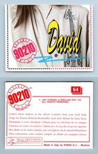 David Part 2 Of 2 #64 Beverly Hills 90210 Panini 1991 Sticker