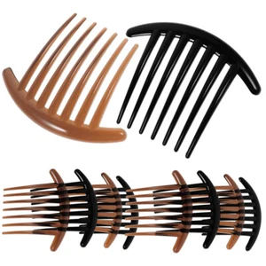 10 PCS Acrylic Hair Comb Clip Craft Hair Combs French Side Comb - Picture 1 of 12