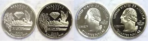 2003-S Arkansas Statehood Quarter Silver & Clad Proofs 2 Coin Set - Picture 1 of 3