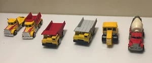 Vintage Matchbox Trucks 1980’s Lot Of 5 plus 1 Hotwheels - Picture 1 of 12