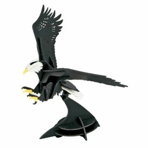 Brand New 3D Three Dimensional Jigsaw Puzzle BALD EAGLE in FLIGHT USA Bird ❤️m9 - Picture 1 of 1
