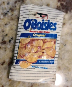 Bolsa de patatas fritas O’Boisies vintage años 80 Arjon 3D imán de nevera realista - Imagen 1 de 7