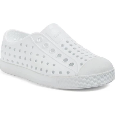 Novo na caixa sapatos nativos Jefferson shell branco infantil tamanho 8 sapatos aquáticos leves - Imagem 1 de 4