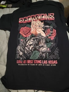 Scorpions Love At First Sting Las Vegas 40 Years Shirt Med Metal Band - Bild 1 von 3