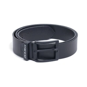 Cintura dainese leather belt con lettering Dainese frontale. black - Foto 1 di 1