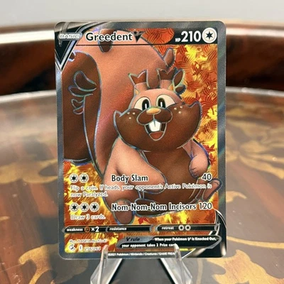 Greedent V - Fusion Strike - 256/264 - Pokemon TCG - NM - Full Art - HOLO - Image 1 of 2