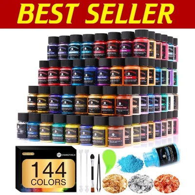 Professional Grade Mica Powder - 10g Bottles, 144 Colors for Artistic Creations - Image 1 of 4