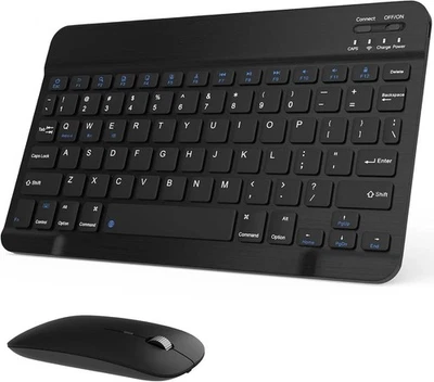 Rechargeable Bluetooth Keyboard and Mouse Combo Universal Ultra-Slim Wireless - Image 1 of 4