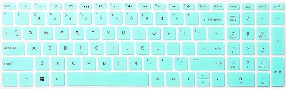Protector de teclado uxcell cubierta de película turquesa para computadora portátil HP Pavilion 15 Foto 1 de 4