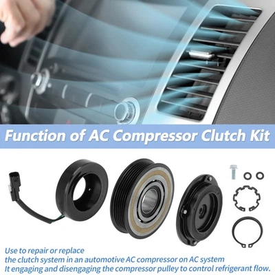 Air Conditioner AC Compressor Clutch Kit for Ford Explorer Flex for Lincoln MKS - Image 1 of 4