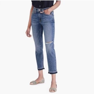 J.CREW Merchantile High Waisted Boyfriend Crop Denim Jeans 28 - Picture 1 of 9