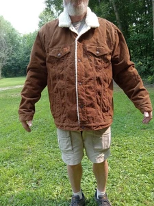 Vintage Gap Sherpa Lined Corduroy Jacket P2p 30" Length 31" - Picture 1 of 12