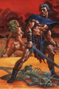 STORM OVER VALHALLA Poster Pin Up STERANKO Art - Foto 1 di 1