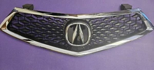 Fits NEW ACURA TLX 2018 2019 2020 Front Grille Grill w/Emblem Black/Chrome - Picture 1 of 3