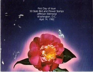 #1953-2002 First Day Ceremony Program 20c Birds & Flower Stamps - Picture 1 of 2