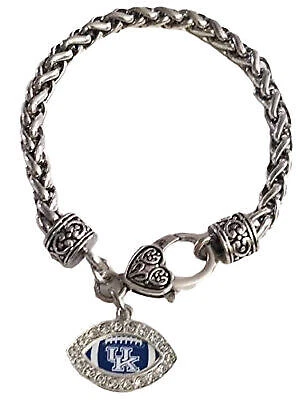 47564 Kentucky Wildcats Rhinestone Football Pendant Bracelet Cover