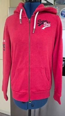 Moletom com capuz SUPERDRY VERMELHO ZÍPER REINO UNIDO 8 - Imagem 1 de 2