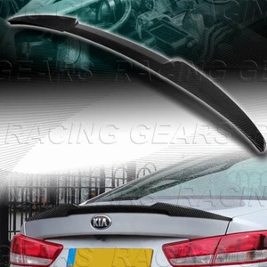 W-POWER CARBON PAINTED V-STYLE REAR TRUNK DUCKBILL SPOILER FOR 16-20 KIA OPTIMA - Picture 1 of 6