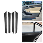 4Pcs Inner Door Panel Trim Carbon Fiber Sticker For Volkswagen Jetta 2011-2014