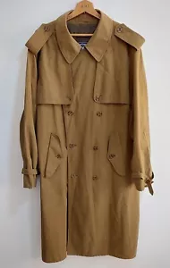 Trench vintage Burberry stile militare marrone taglia 56 taglia EU - Foto 1 di 13