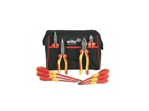Wiha 32892 ~ 10 Piece Insulated 1,000 Volt Tool Set Pliers Cutters Drivers NEW - Picture 1 of 3