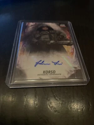 2021 Topps Chrome Star Wars Galaxy John Tui as Korso #GA-JT Auto - Image 1 of 2