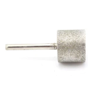 Brocas de molienda de diamantes 30 mm rebabas cilíndricas de cabeza herramientas lapidarias para piedras preciosas - Imagen 1 de 9