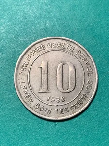PHILIPPINES CULION LEPER COIN 1930 10 CENTAVO KM-10 #851 - Picture 1 of 2
