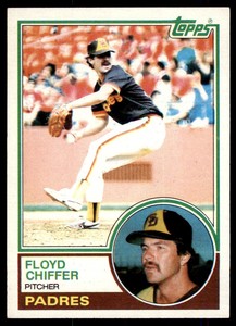 1983 Topps Floyd Chiffer Rookie . San Diego Padres #298