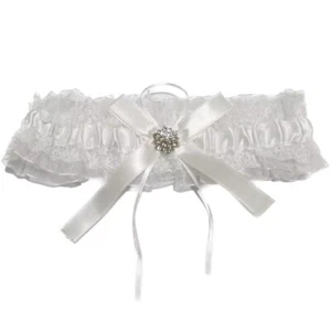 Wedding Garters for Bride Lace Bridal Garters with Bow Stretch Party Leg Gart... - Picture 1 of 6
