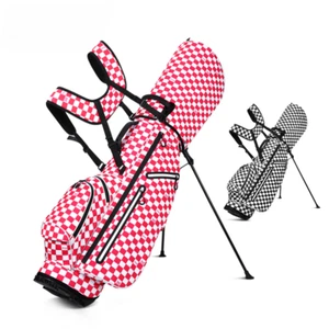 Bolsa de golf para mujeres bolsa de soporte impermeable bolsa de golf ultra ligera estampada a cuadros nueva - Imagen 1 de 14