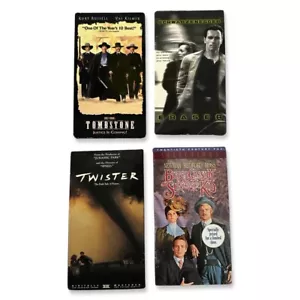 Lot of 4 Classic Action Drama VHS Tombstone, Eraser, Twister, And Butch Cassidy - Picture 1 of 14