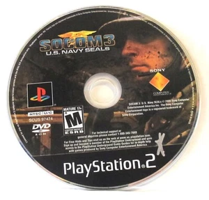 PS2 SOCOM 3 U.S. Navy SEALs (Sony Playstation 2, 2005) Disc Only READ - Picture 1 of 1