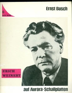 ERNST BUSCH * Erich Weinert auf AURORA-Schallplatten * Rote Reihe 6 - Bild 1 von 1