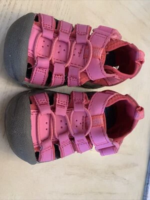 ~ Jumping Beans, Sandalias Rosa Gris Niño, Talla Tod 4 Med Foto 1 de 4