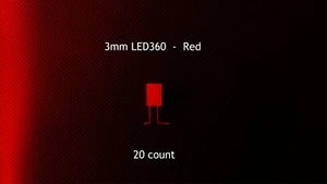 12 volt 3mm LED Red Cubes with resistor for GM Dash Bulbs and Switches 50 Count - Picture 1 of 11
