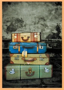 Foto de cuatro MALETAS VINTAGE postal rusa - Imagen 1 de 1