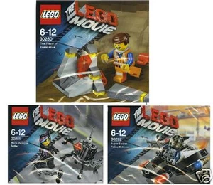 3x LEGO The Lego Movie Exklusivsets Emmet Wyldstyle Robot Cop 30280 30281 30282 - Picture 1 of 1