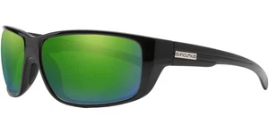 Suncloud Milestone polarisierte schwarze Sonnenbrille mit Seitenschutz und verspiegelten Gläsern - S MIPPGMBK - Bild 1 von 3