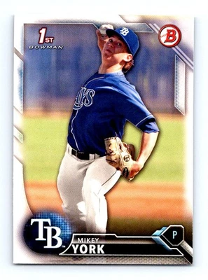 #BD-119 2016 Bowman Draft Picks & Prospects ] Mikey York Tampa Bay Rays - Image 1 of 2