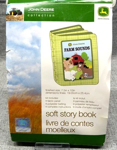 Kit de costura libro de cuentos suaves John Deere FARM SOUNDS muelles de tela para bebés creativo - Imagen 1 de 8